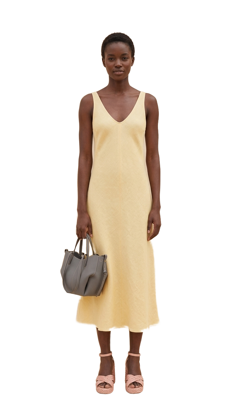 Butter Linen, Raffia Heel