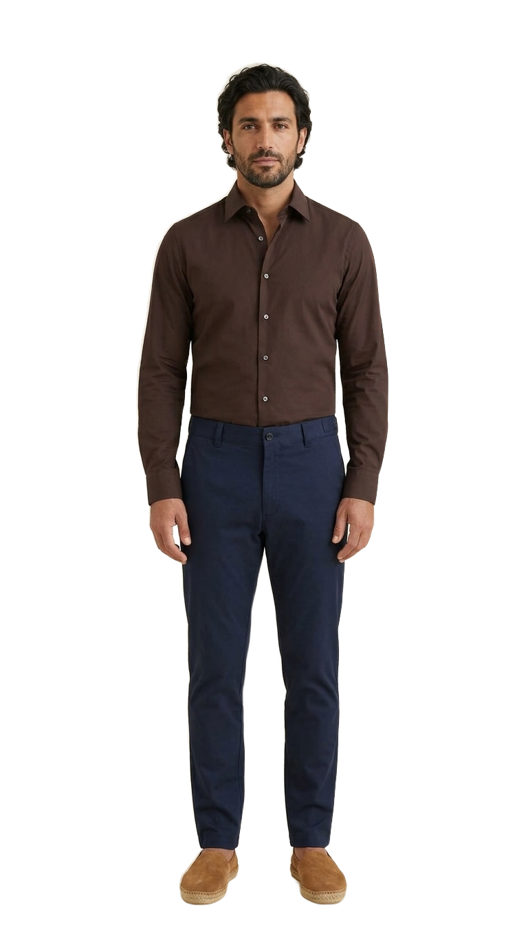 Chocolate Shirt, Navy Chino