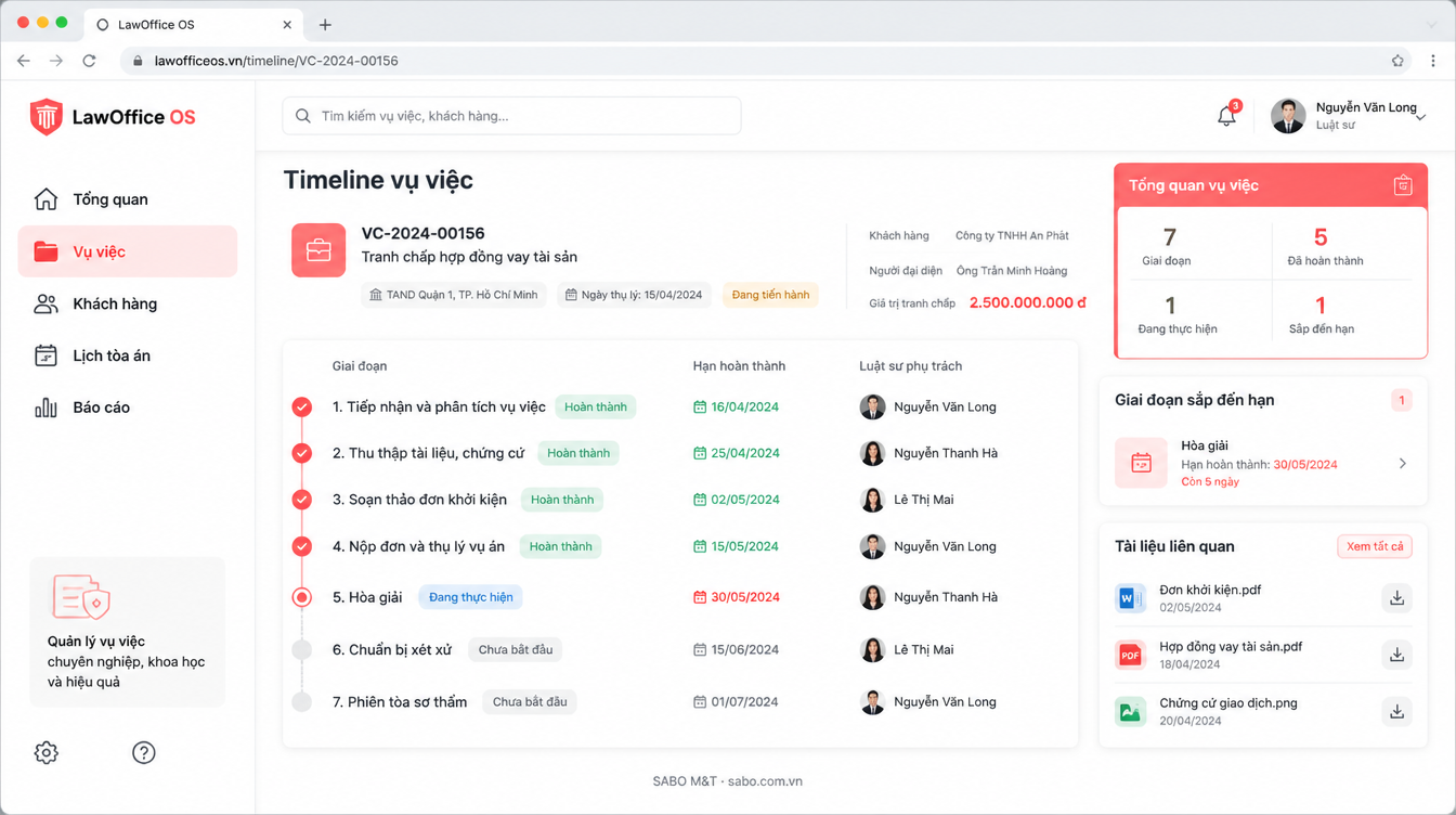Giao diện web văn phòng luật sư — màn 9