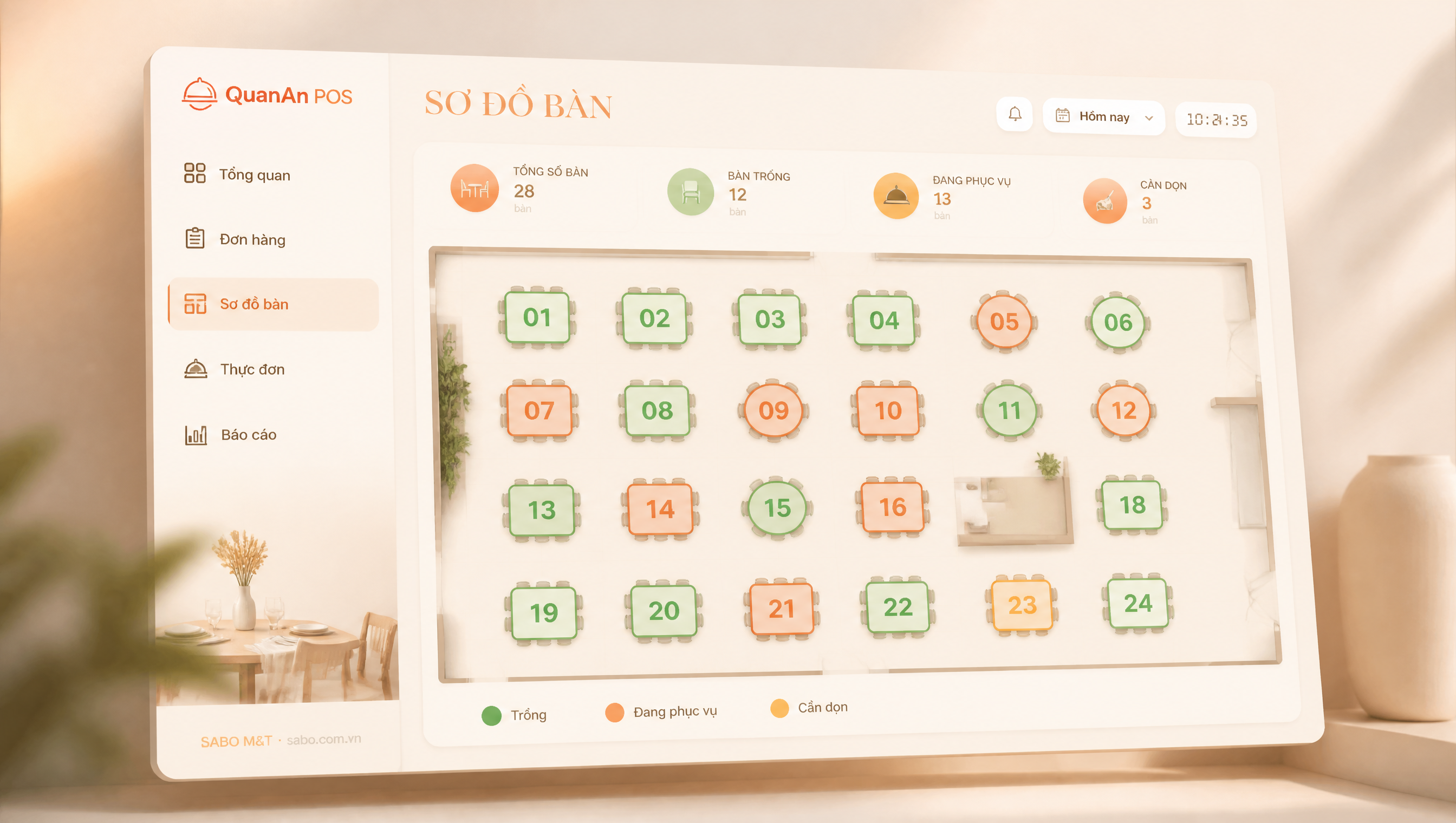 Giao diện web nhà hàng — màn 4