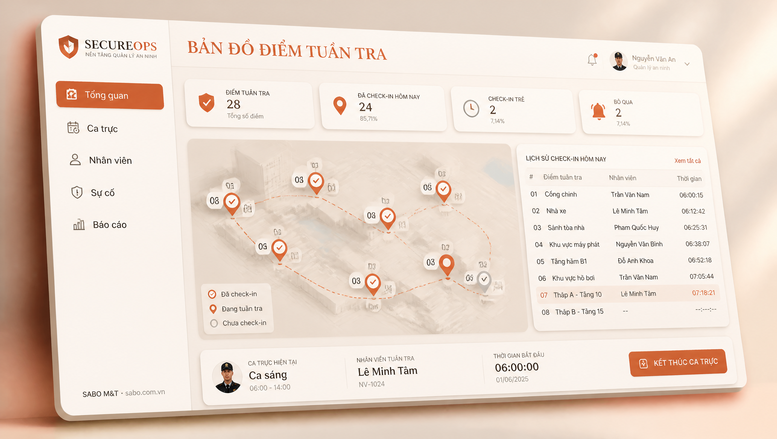 Giao diện web công ty bảo vệ – an ninh — màn 4