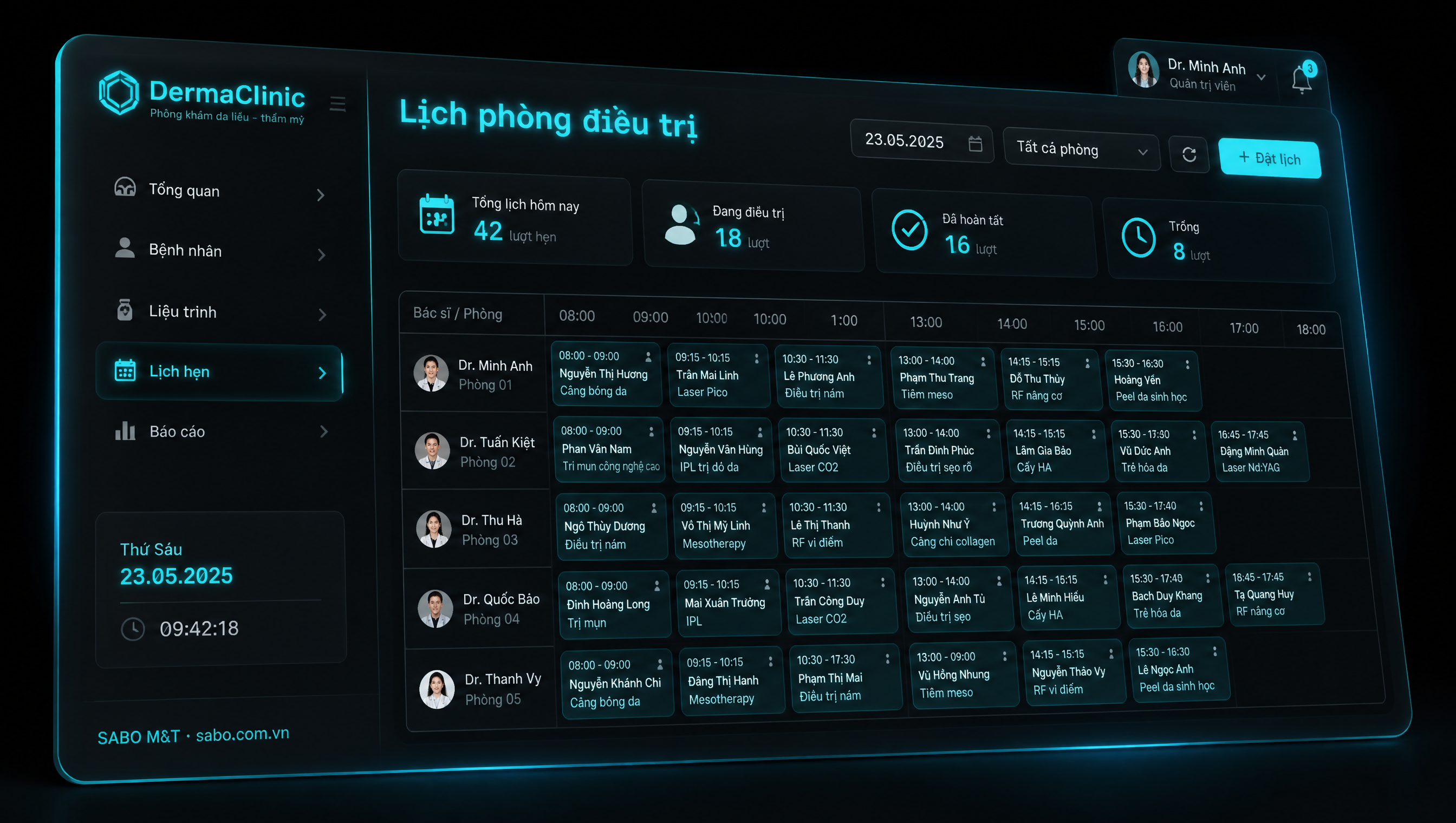 Giao diện web phòng khám da liễu – thẩm mỹ — màn 4