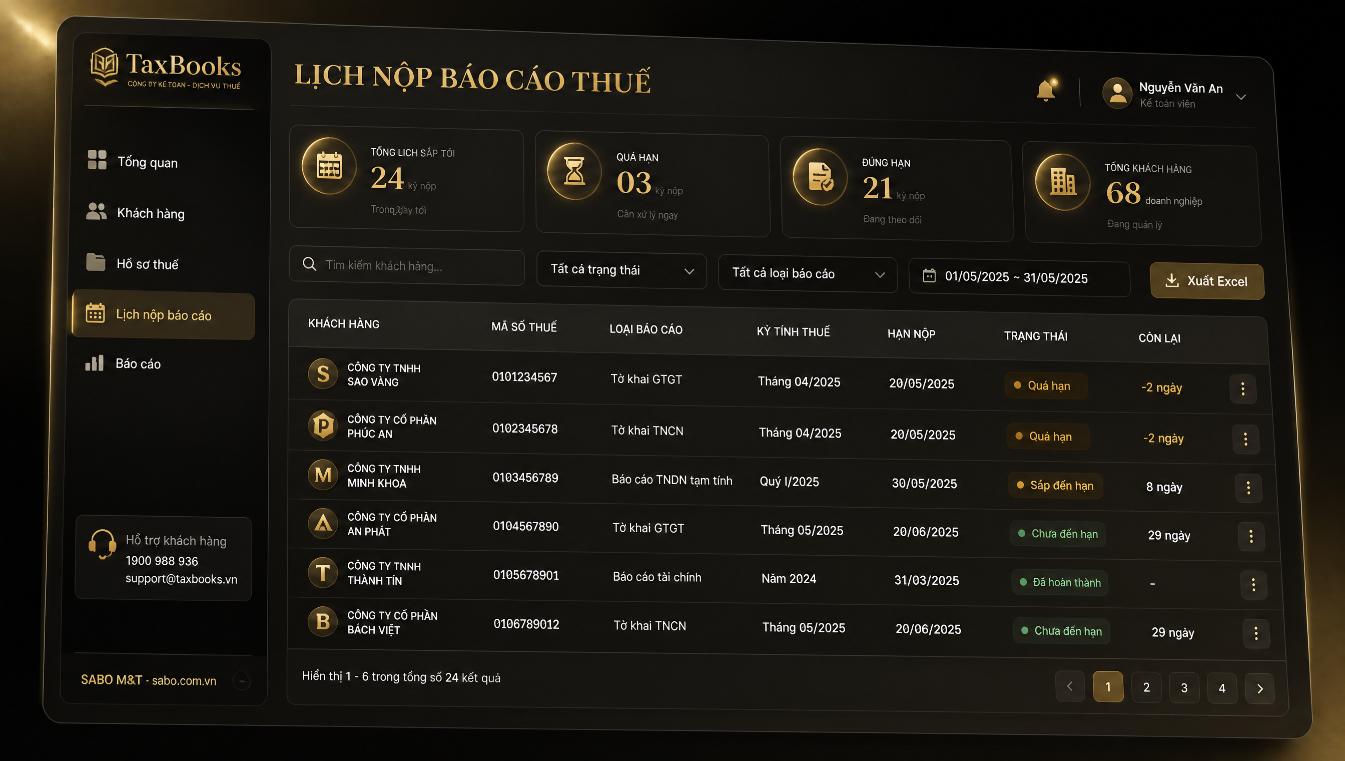 Giao diện web công ty kế toán – dịch vụ thuế — màn 4