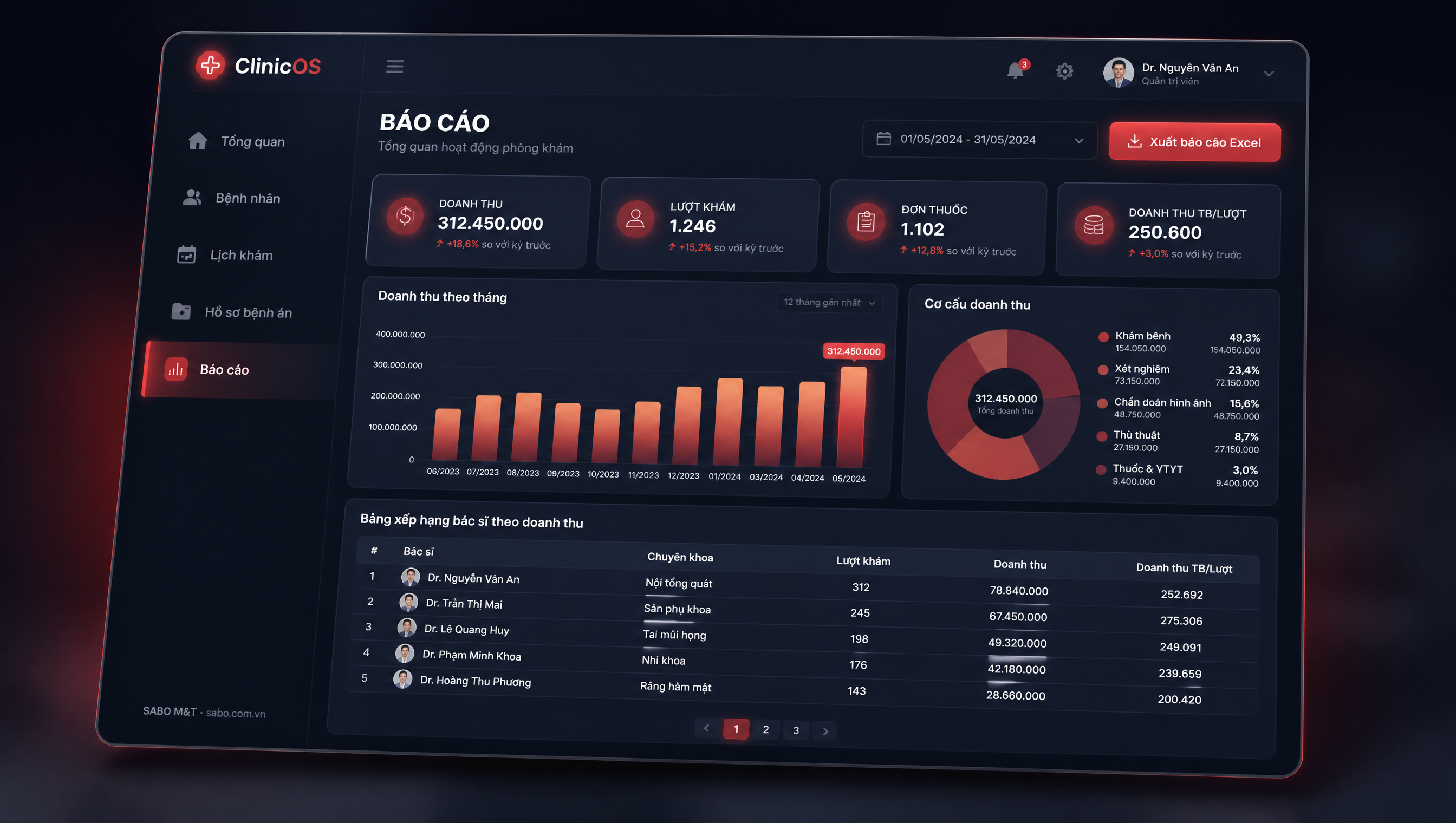 Giao diện web phòng khám đa khoa — màn 5