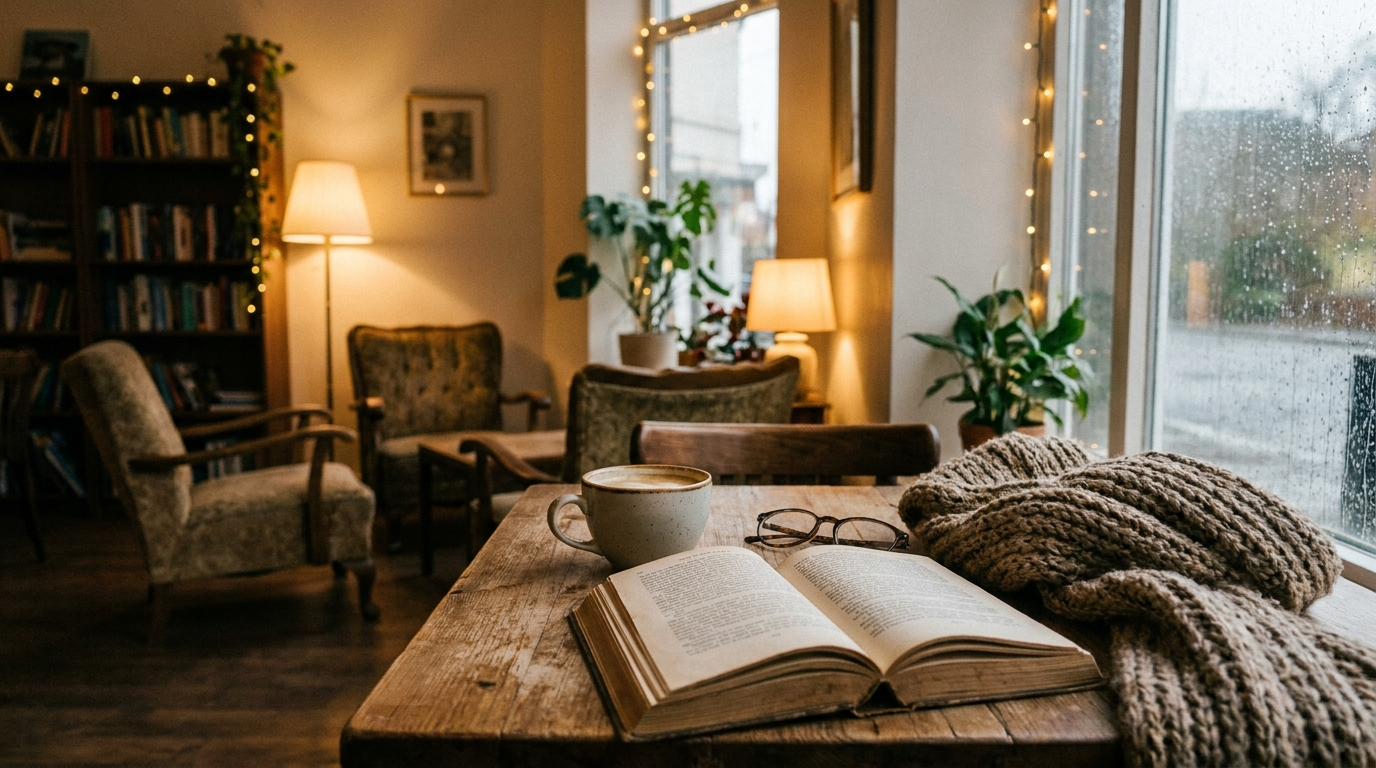 A cosy café, part of student life in the Czech Republic