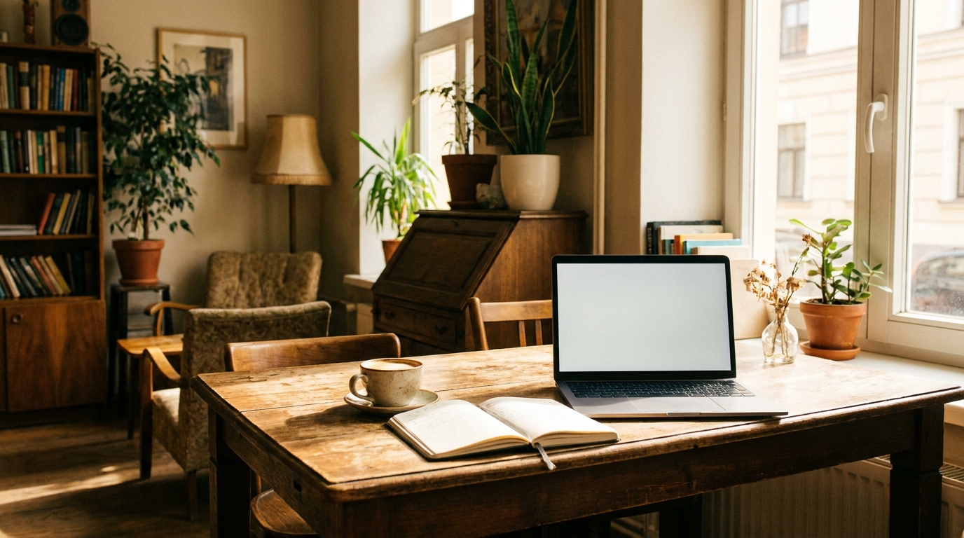 A Riga cafe study break — part of student life and the cost of living in Riga for students