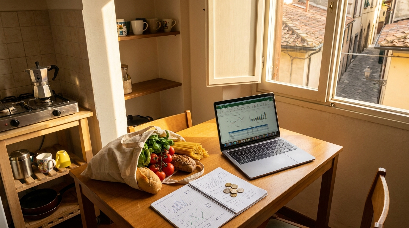 Budgeting living costs — part of the cost of studying medicine in Italy