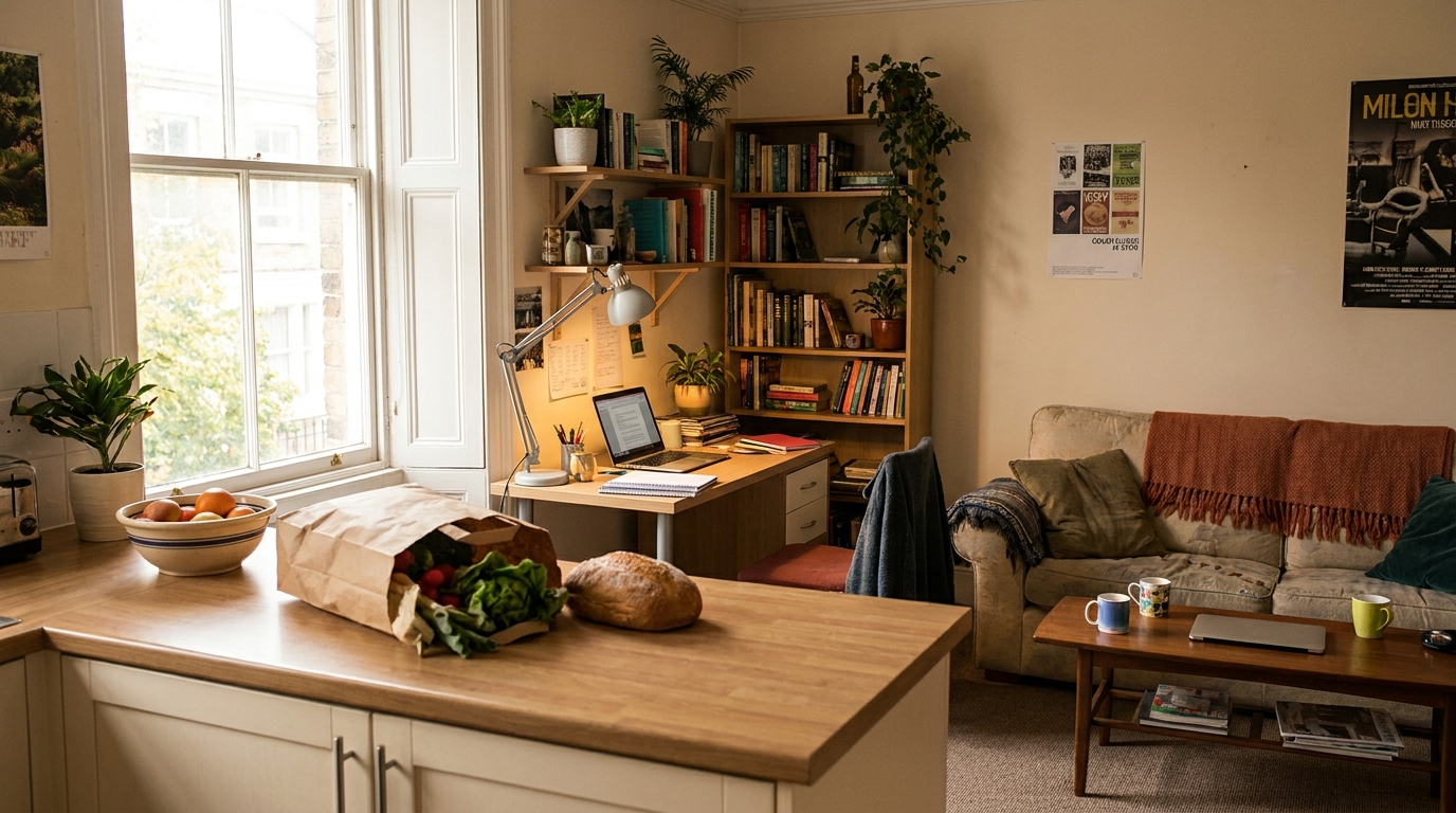 A shared student apartment — managing the cost of living in Milan for students