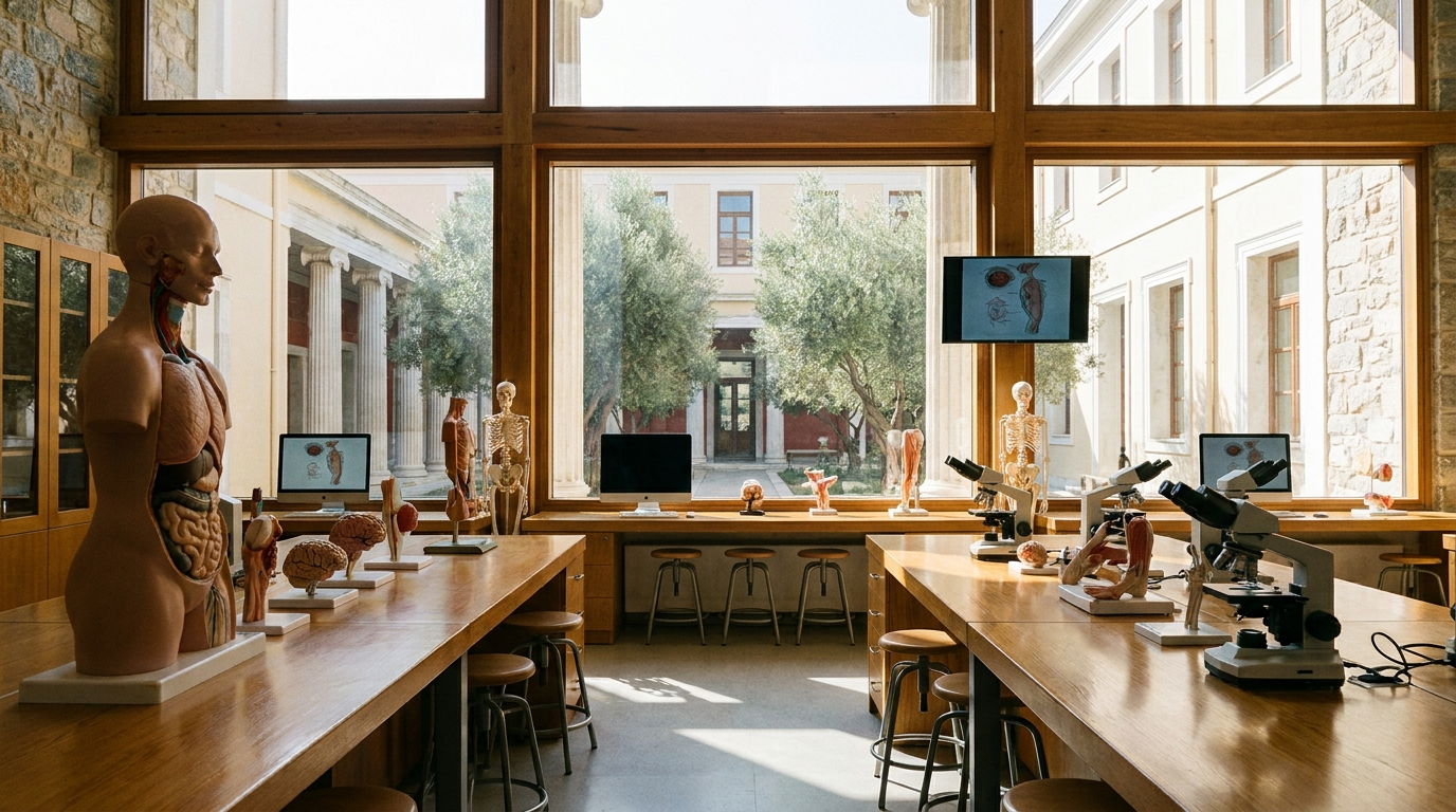 A medical teaching laboratory — study medicine in Greece