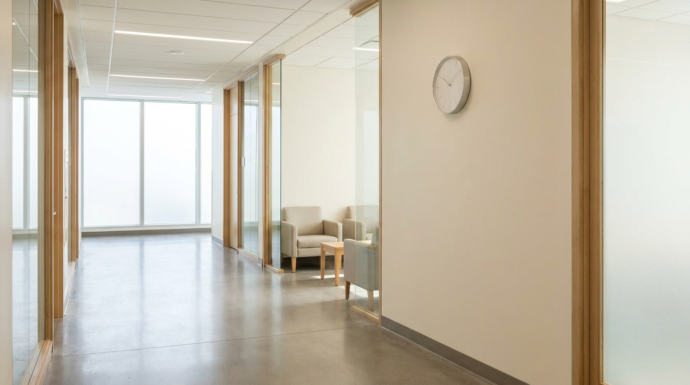 A hospital corridor — practising medicine after a Greece degree