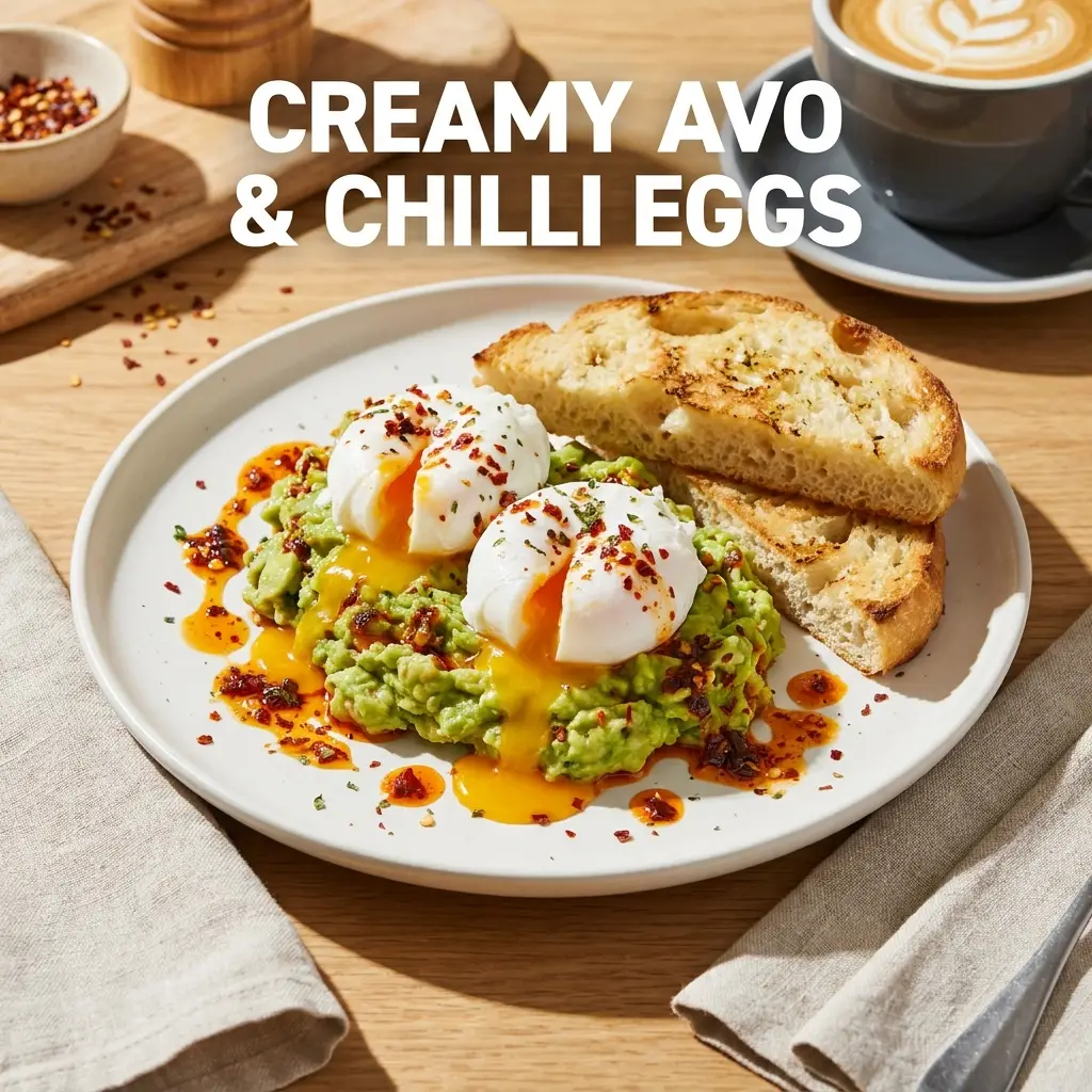 Creamy Avo Chilli & Eggs