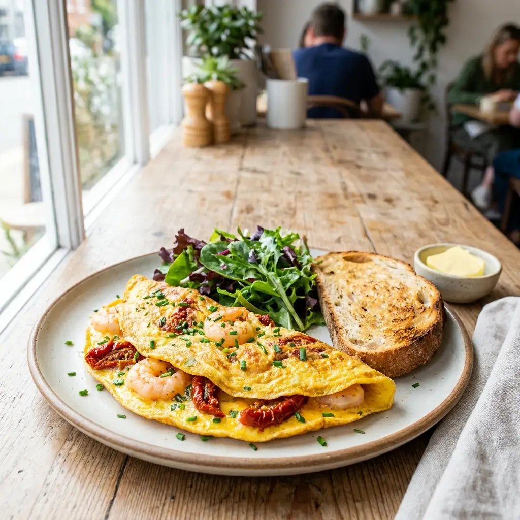 Prawns Omelette