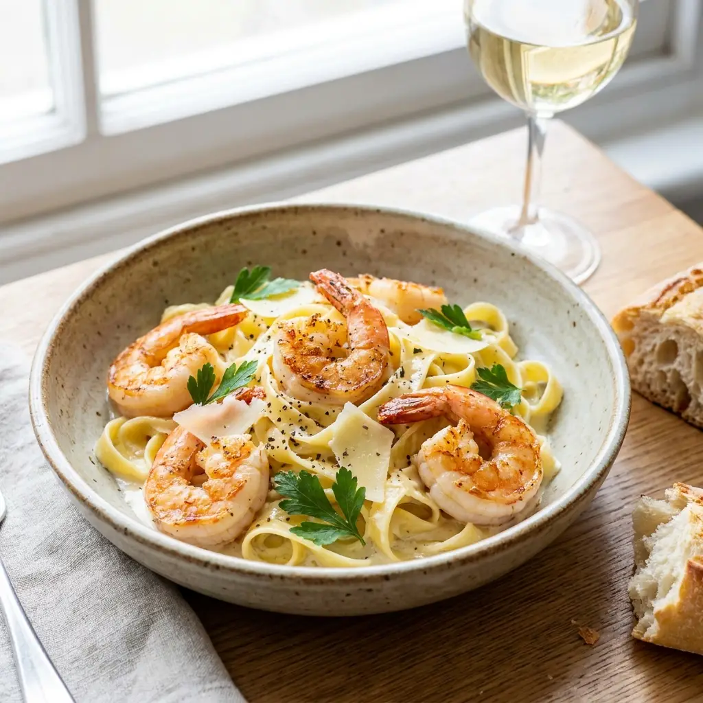 Prawns Fettuccine