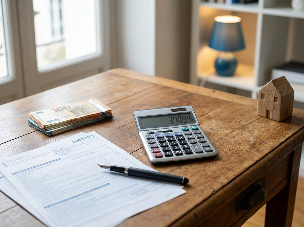 Documents fiscaux et calculatrice — déduction d'impôt PER individuel