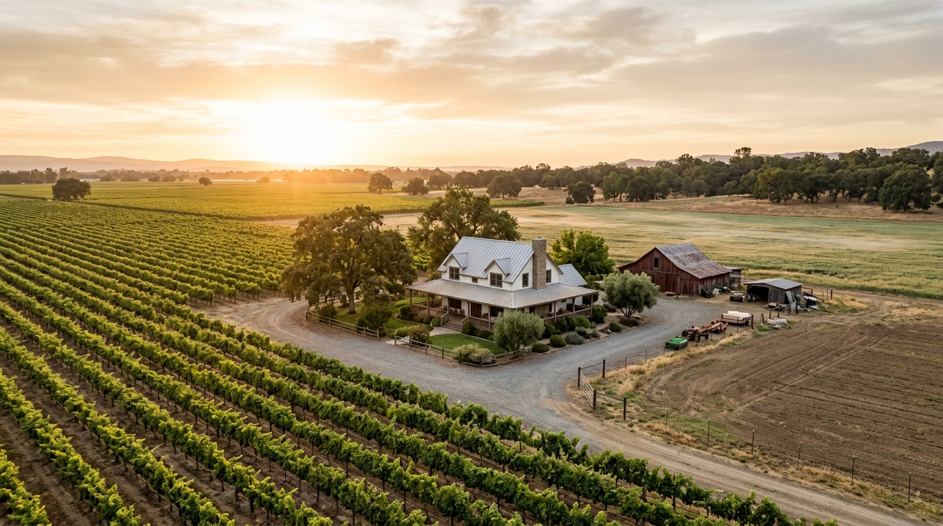 How Does Financing Work for Rural or Agricultural Property in Acampo?