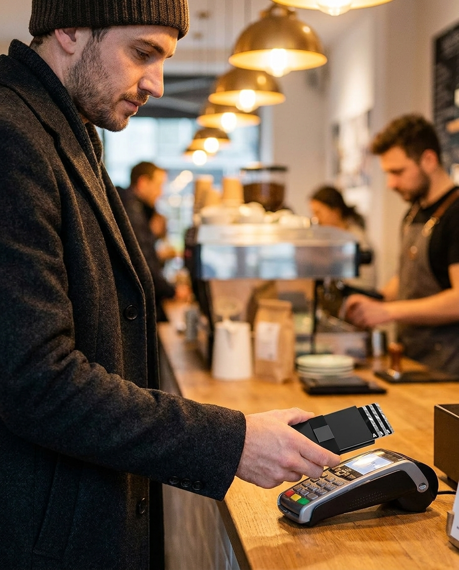 Betalen in de koffiebar