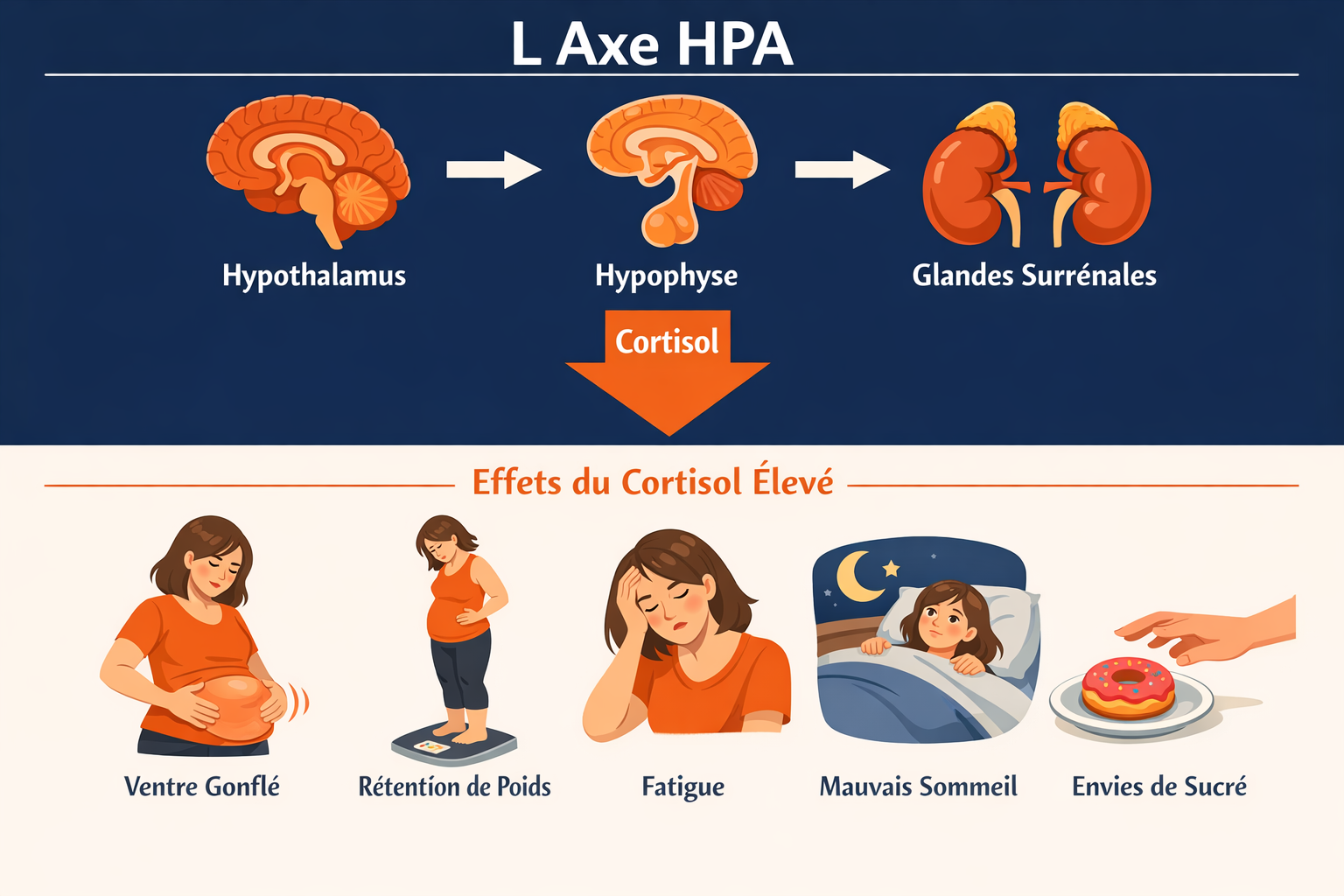 Diagramme de l'axe HPA en français