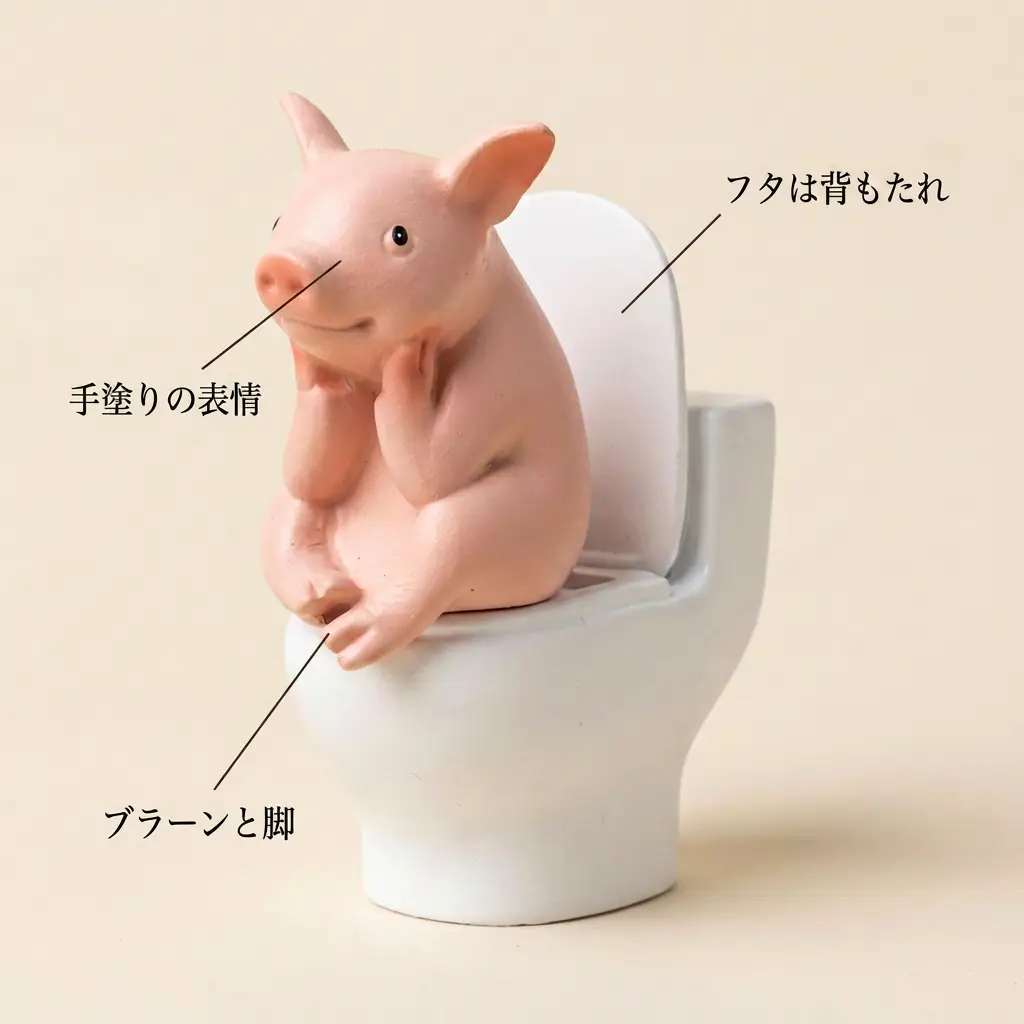 トイレでひとやすみ ぶたさん