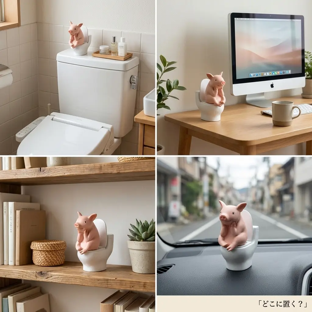 トイレでひとやすみ ぶたさん