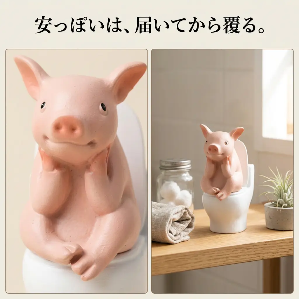 トイレでひとやすみ ぶたさん