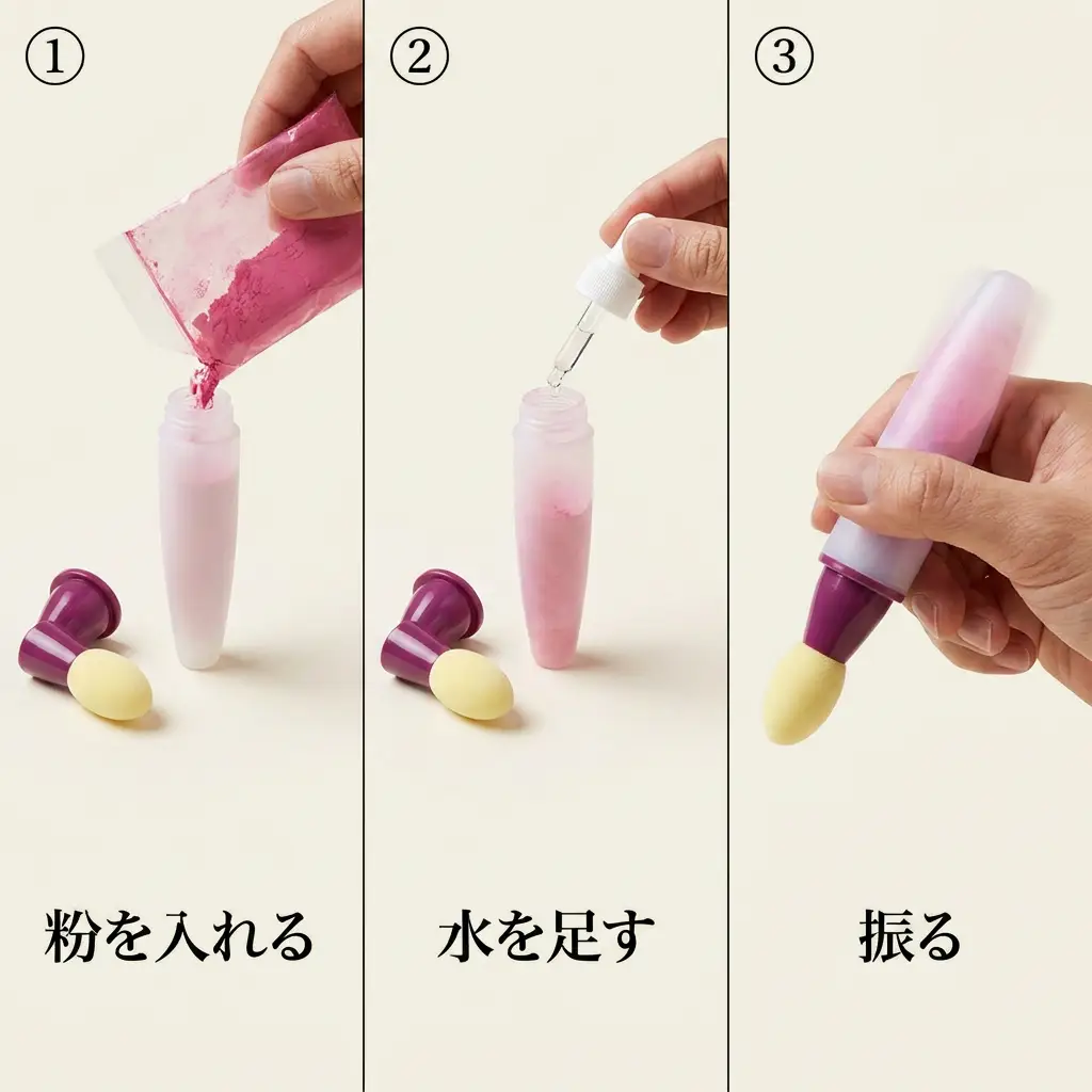 チョークペイントブラシ 水でお絵かき 6色セット