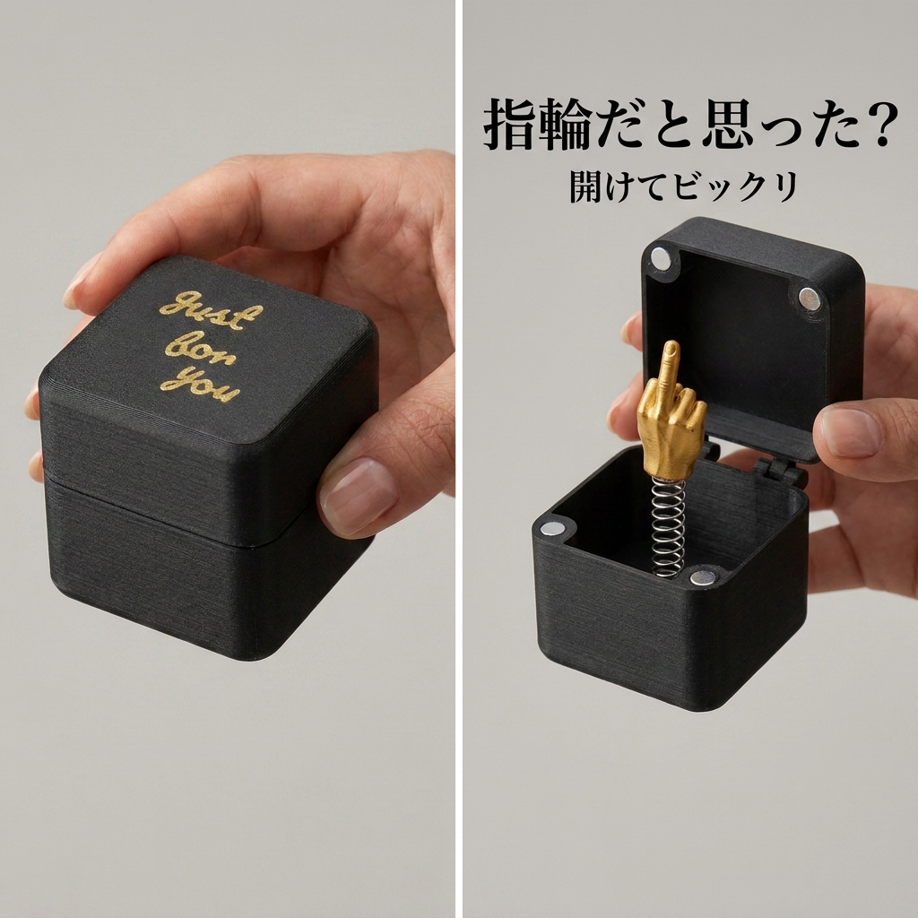 「指輪？」と思わせた、その次の瞬間。