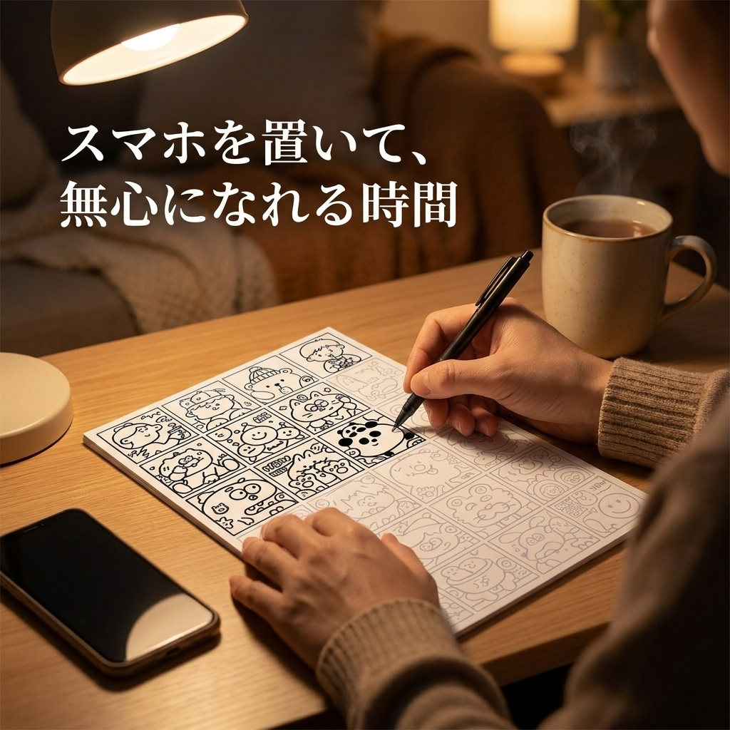 スマホを置いて、無心になる時間。