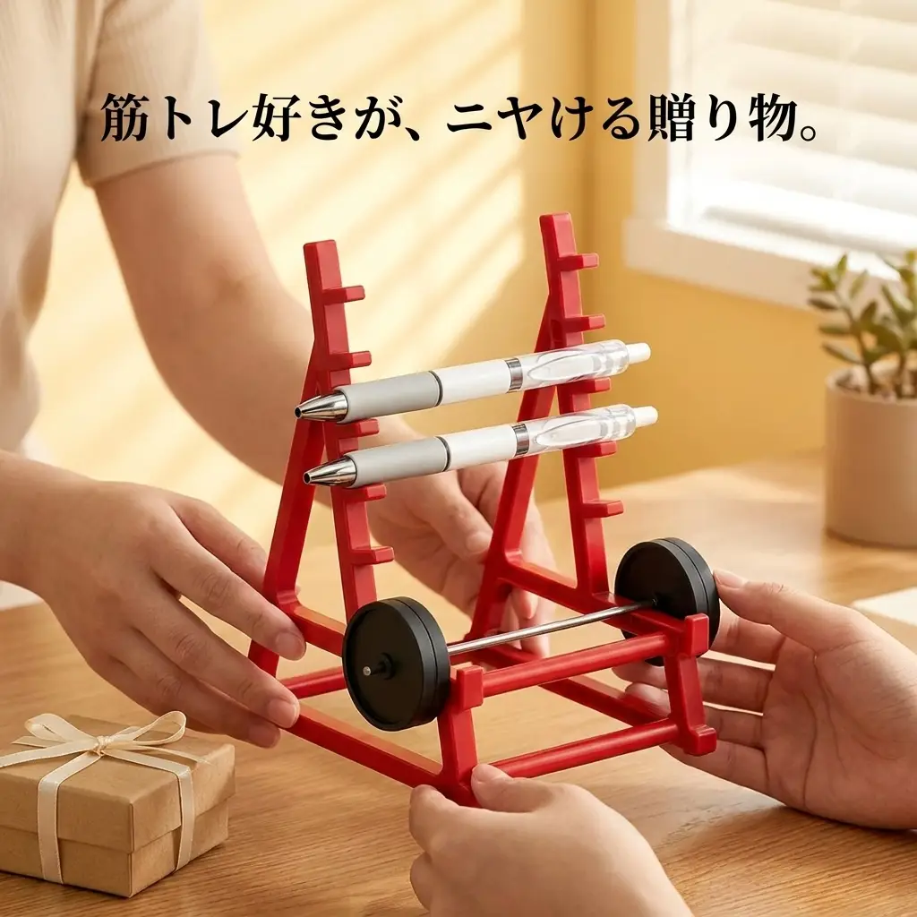 筋トレ好きがニヤける贈り物 ギフトシーン レッド