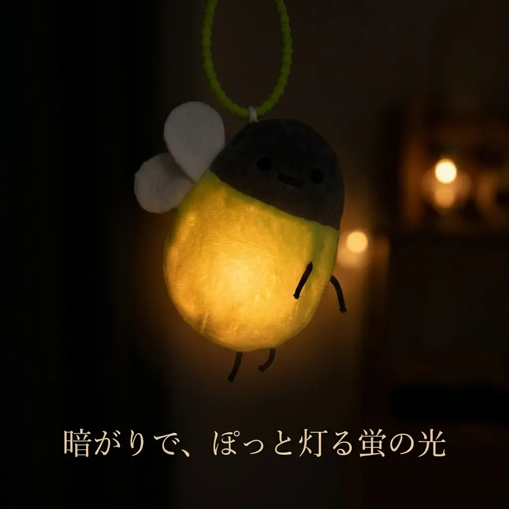 暗がりでおしりが灯る蛍チャーム