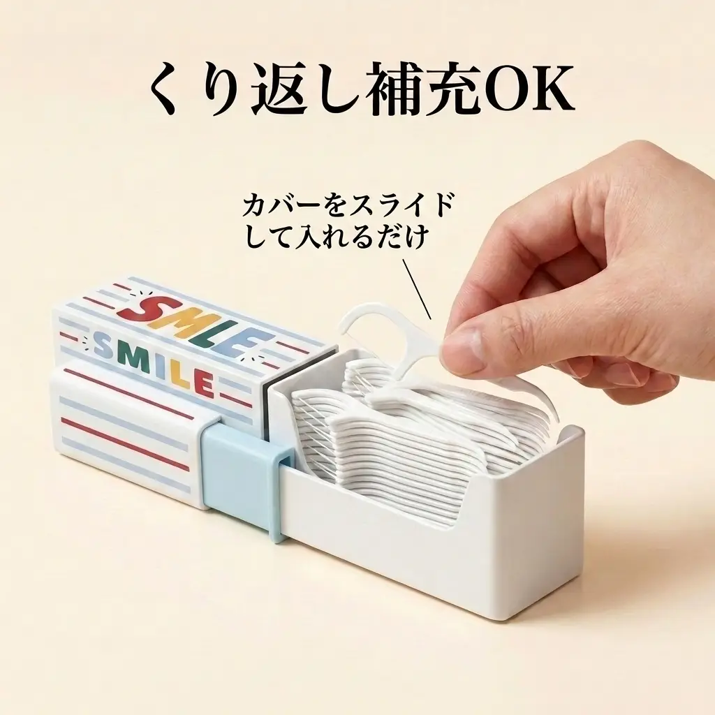 なくなっても、補充してずっと使える。