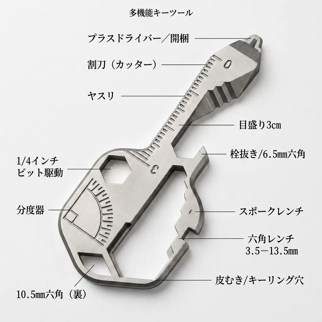多機能を、鍵一本のサイズに。