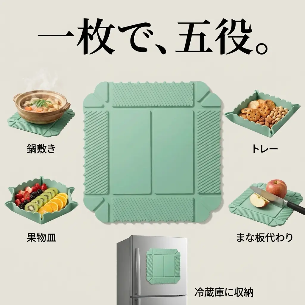 一枚で、五役。