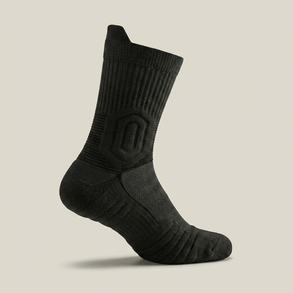 GroundGuard Work Sock cushioned sole detail