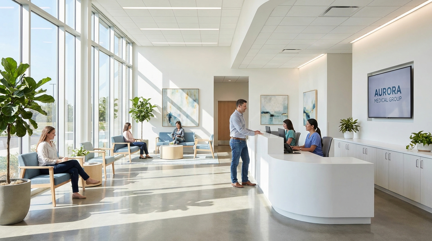 Intérieur d'une clinique type à The Murex Clinics