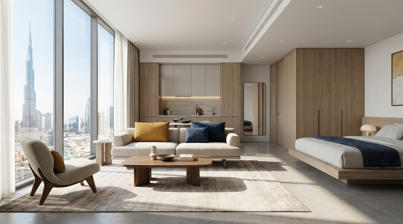 Intérieur type d'un appartement à Alfulaiti Residence