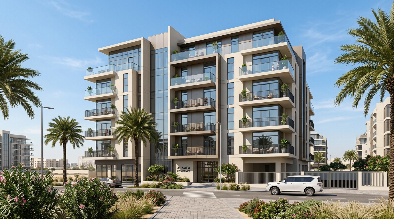 Vue extérieure de l'immeuble Alfulaiti Residence à Wadi Al Safa 5