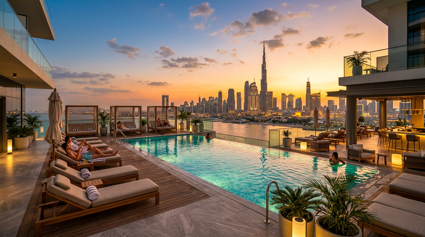 Piscine sur le toit de Parkwood Residences
