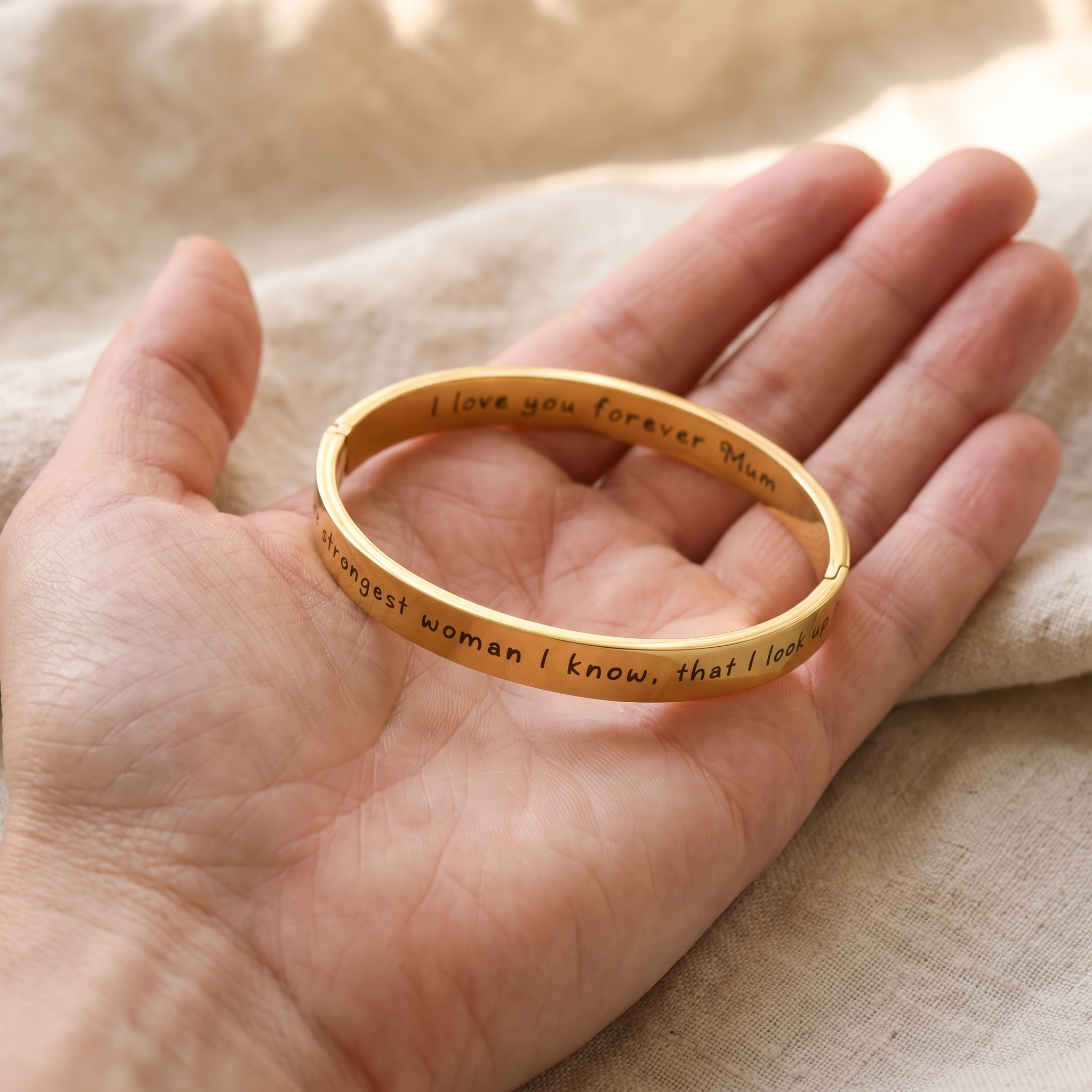 A pendant worn while hands are busy at a kitchen sink