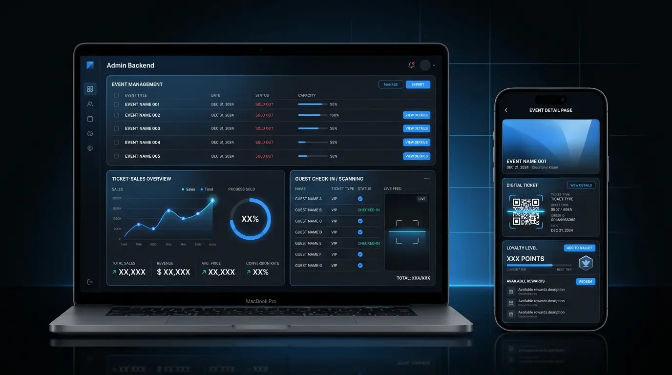 Kassensystem & Web-App für einen Club