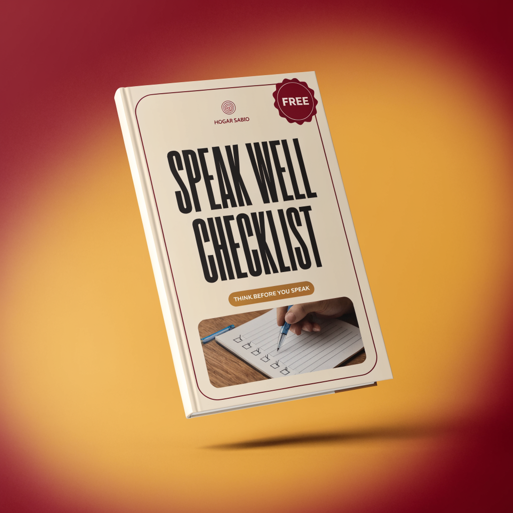 Speak Well Checklist