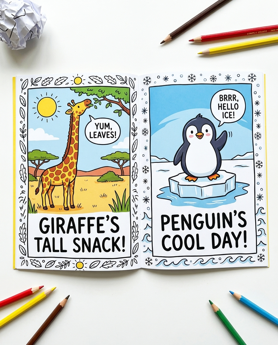 Why Do Giraffes Have Long Necks / Why Don't Penguins Feel Cold
