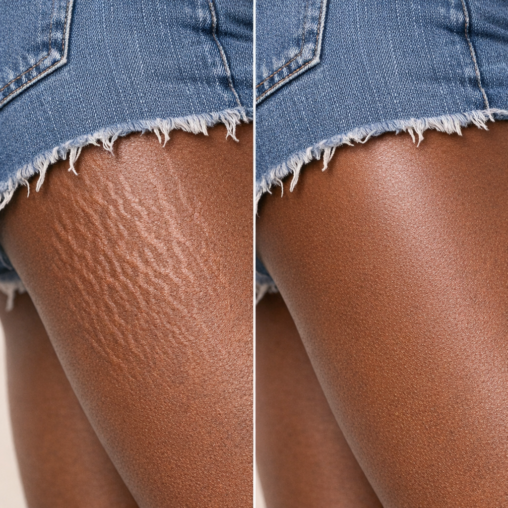 Stretch marks before and after