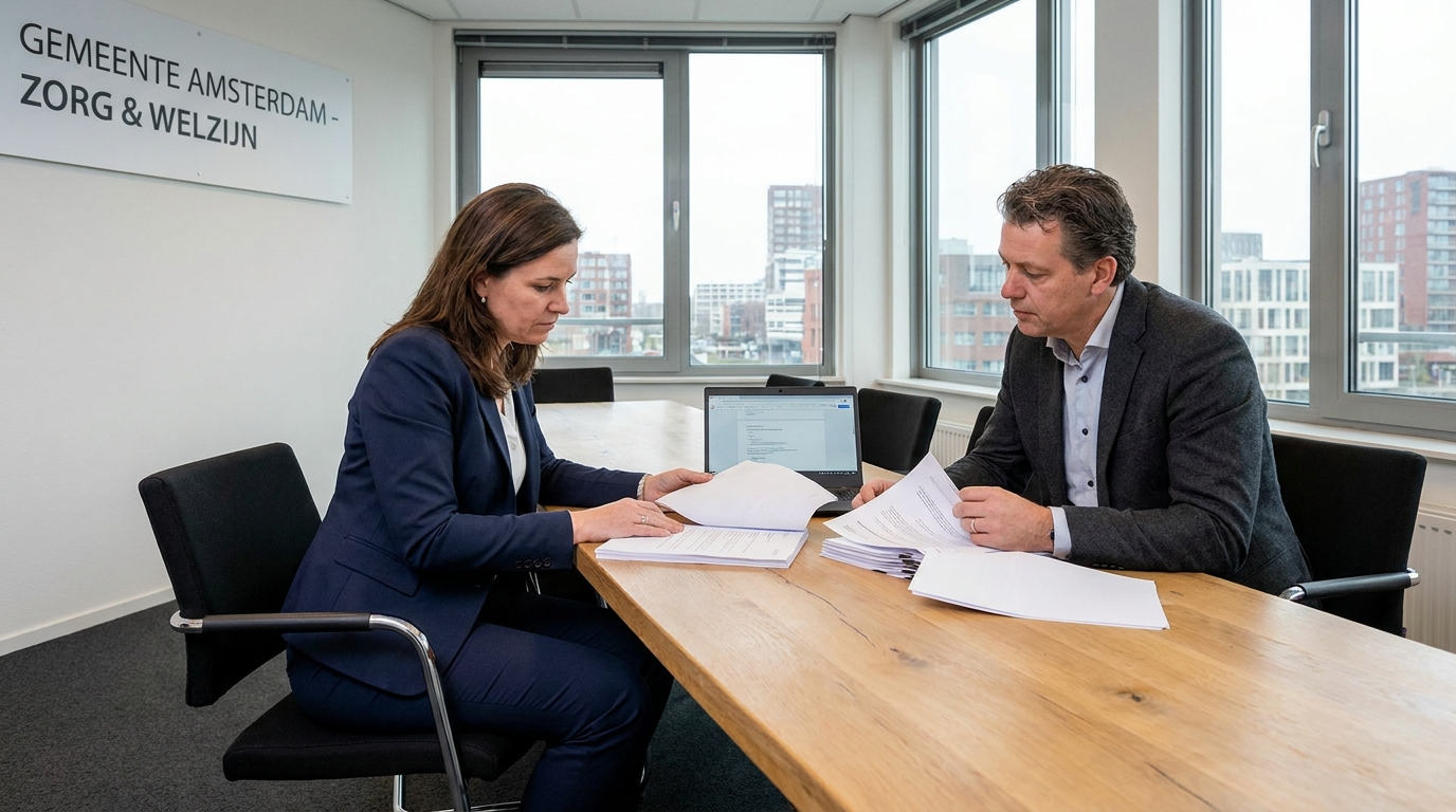 Zorgprofessional van Basis & Balans in gesprek