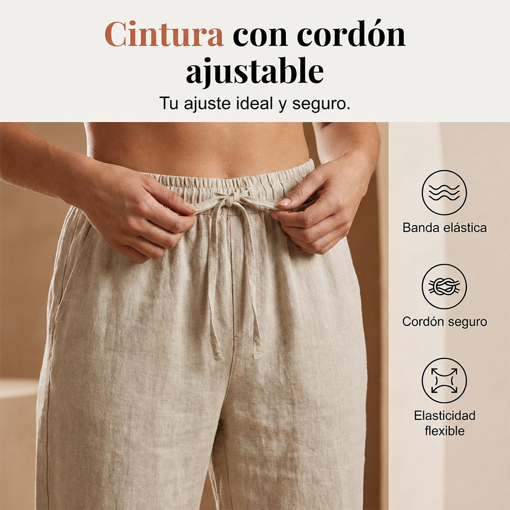 Cintura con cordón ajustable