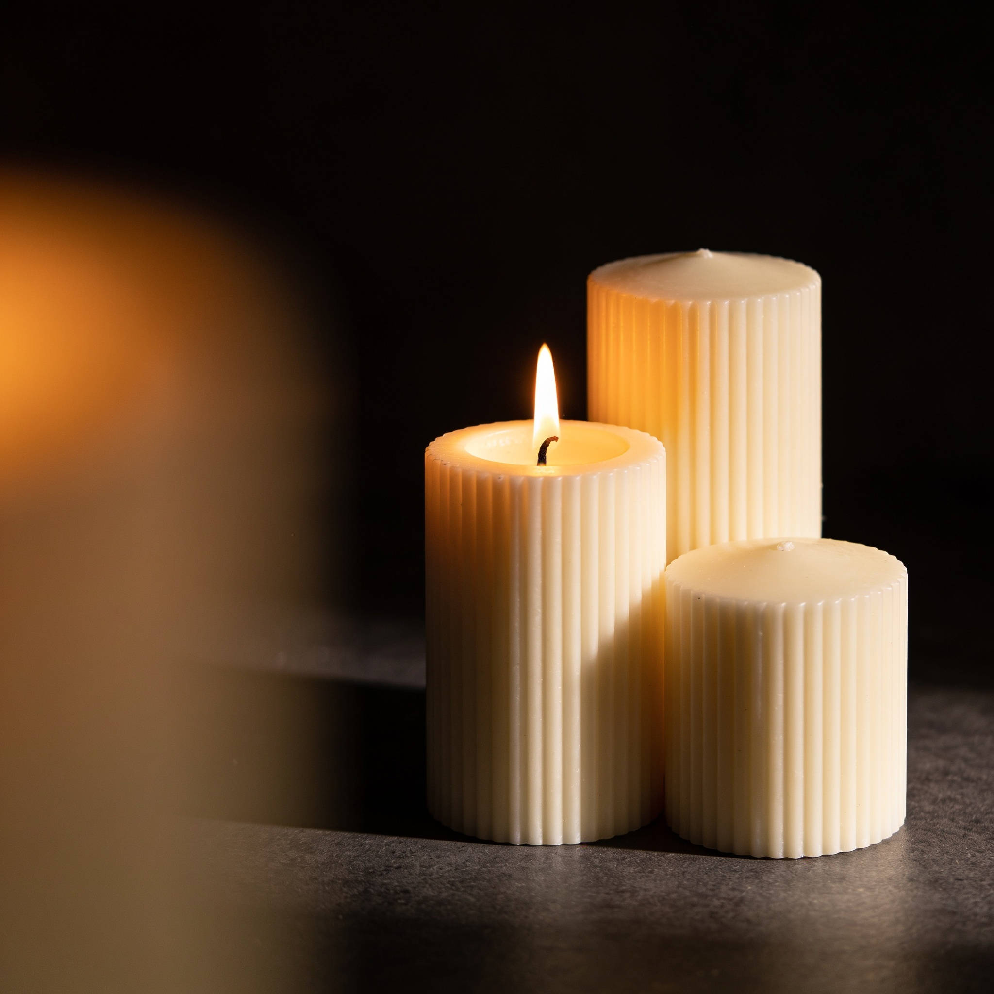 Fluted Cluster Candles mold
