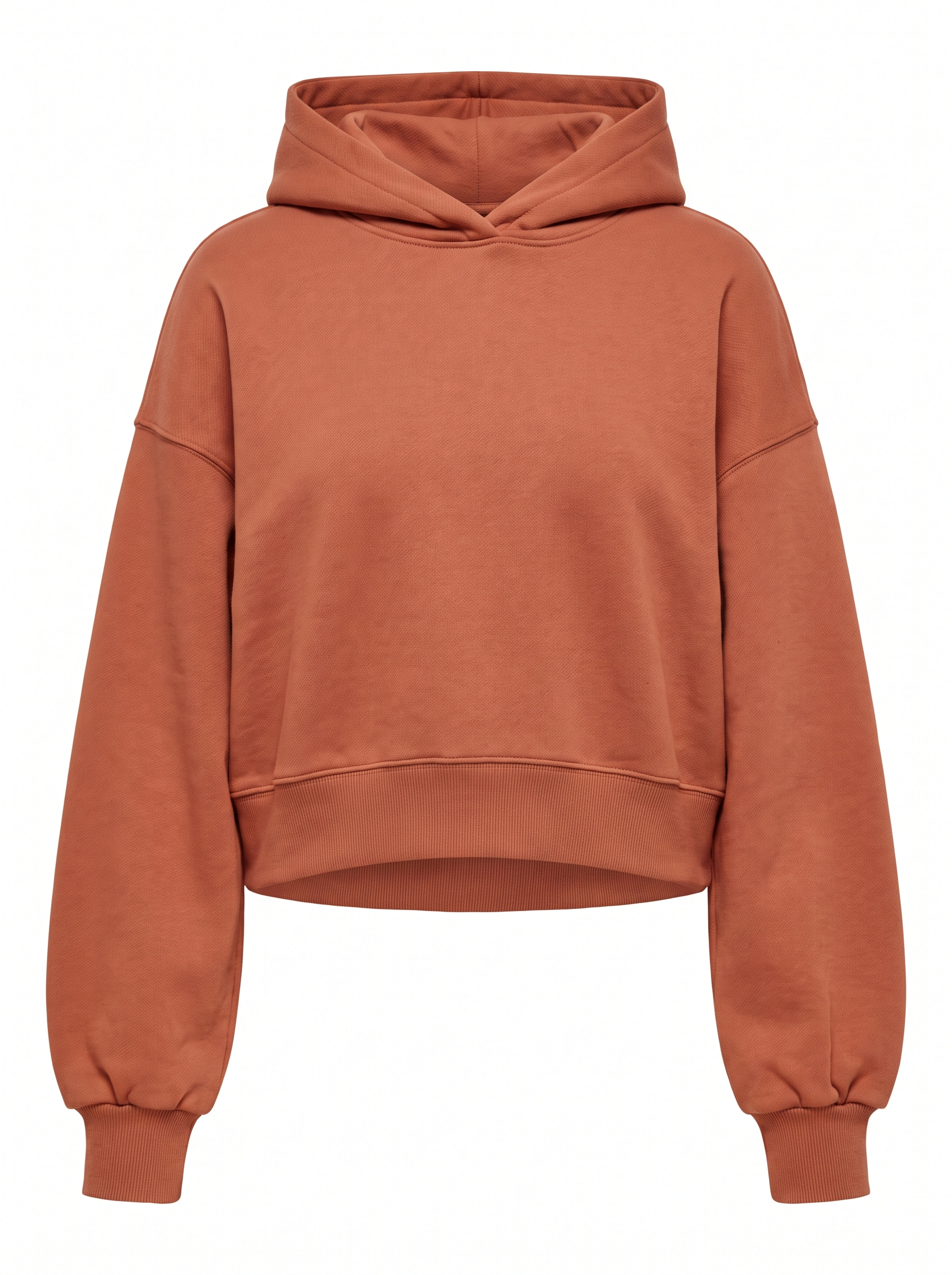 Boxy Pullover Hoodie — Clay