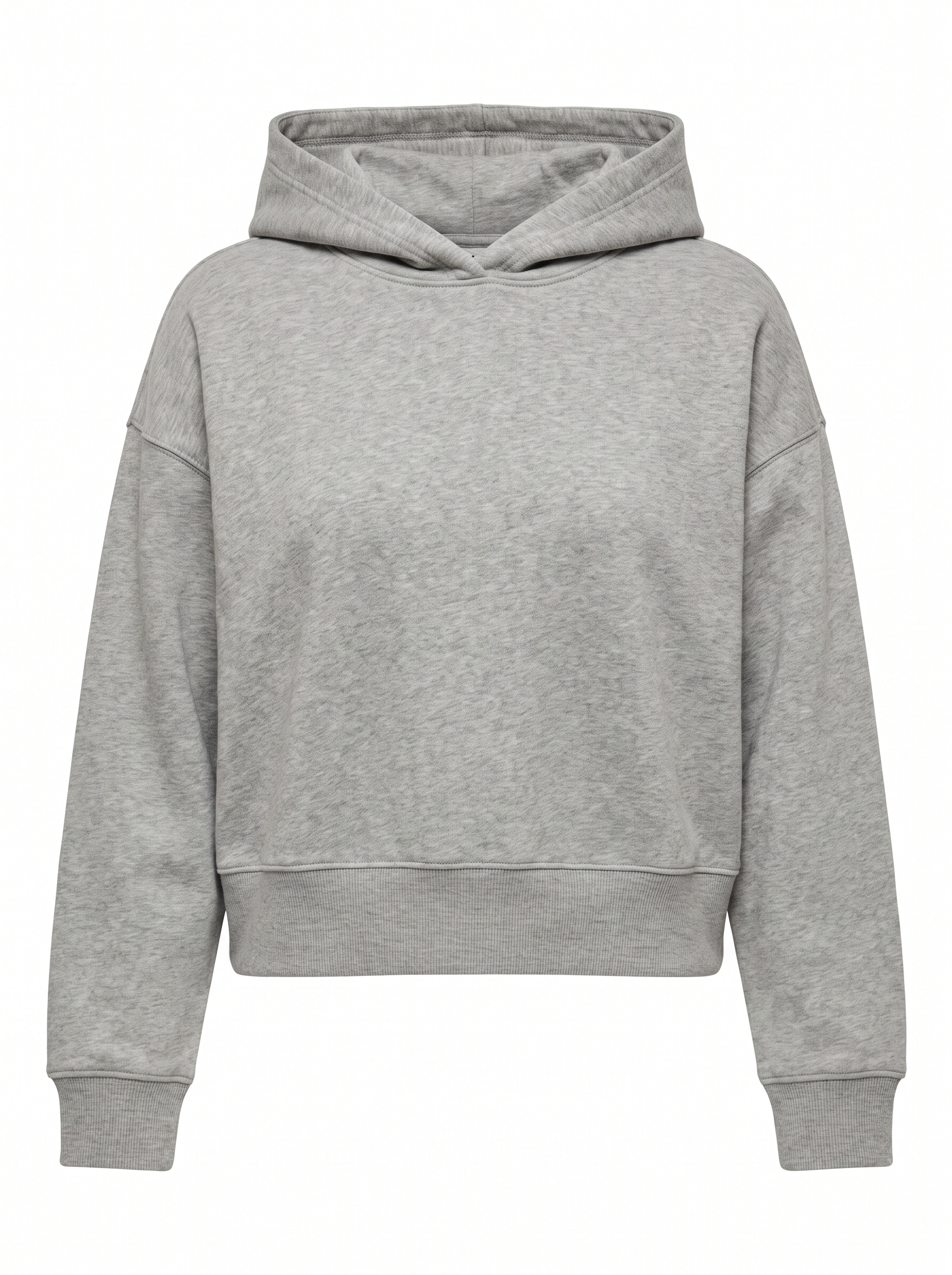 Boxy Pullover Hoodie — Ash Grey