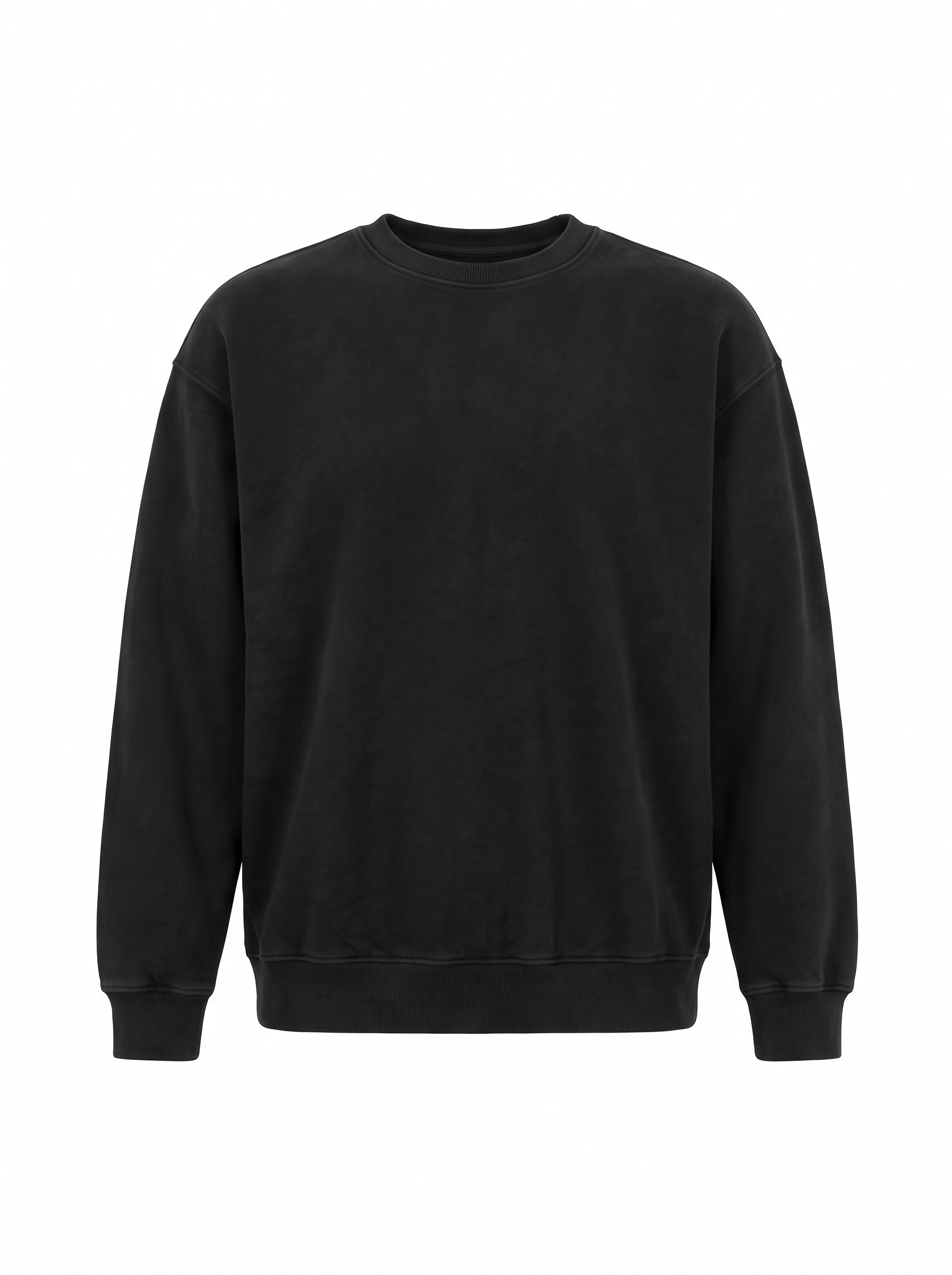 Relay Crewneck — Jet Black