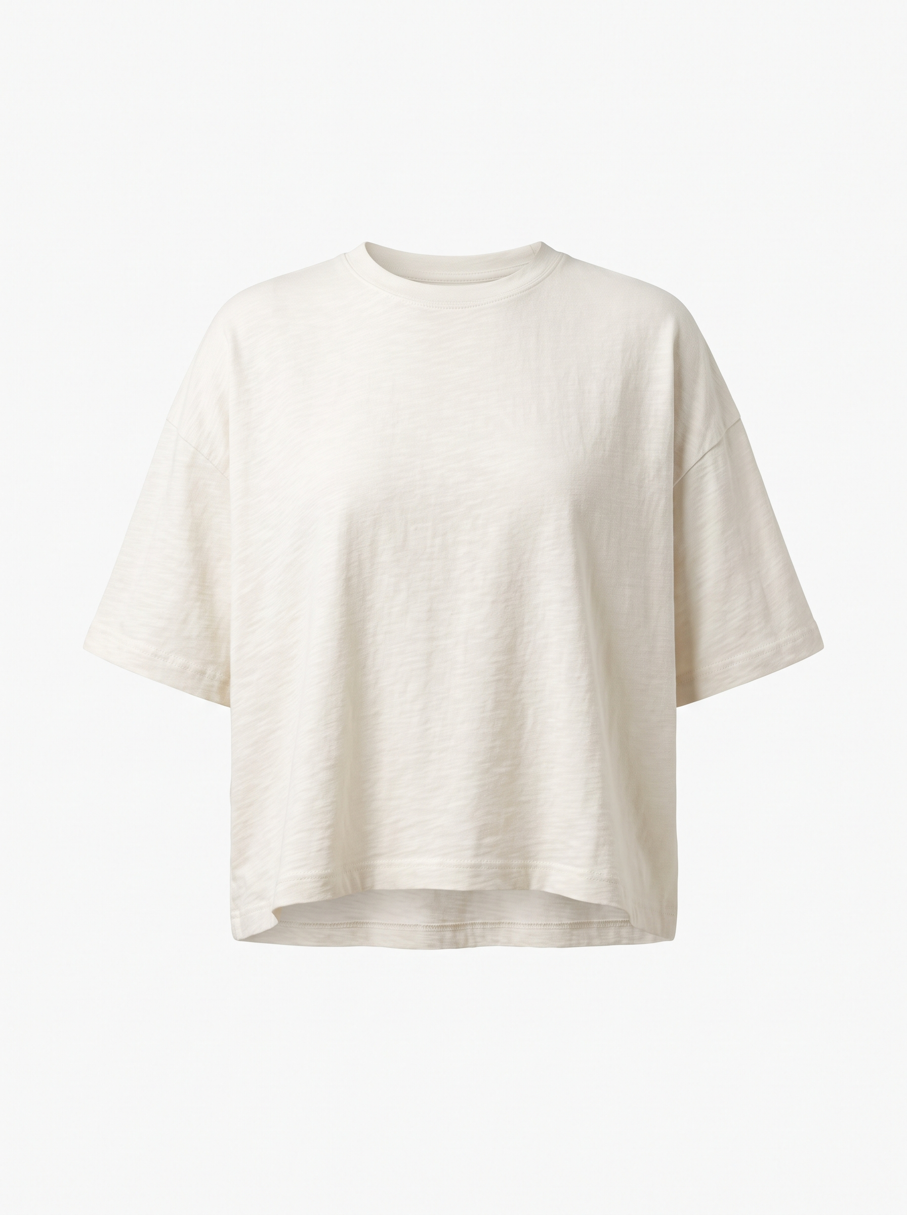 Boxy Tee — Bone