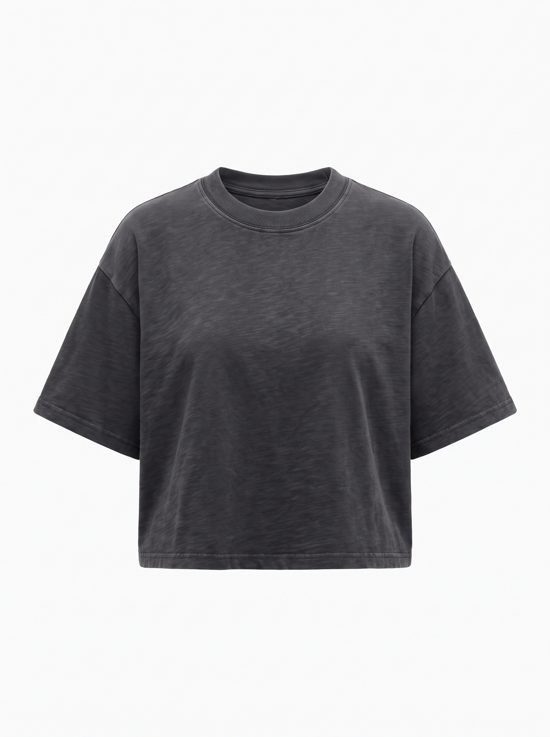 Boxy Tee — Washed Black
